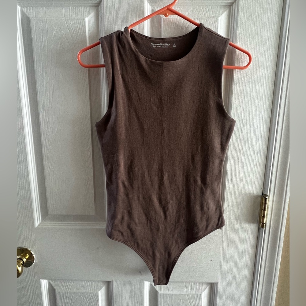 Women’s Cotton Seamless Fabric Crew Tank Bodysuit small